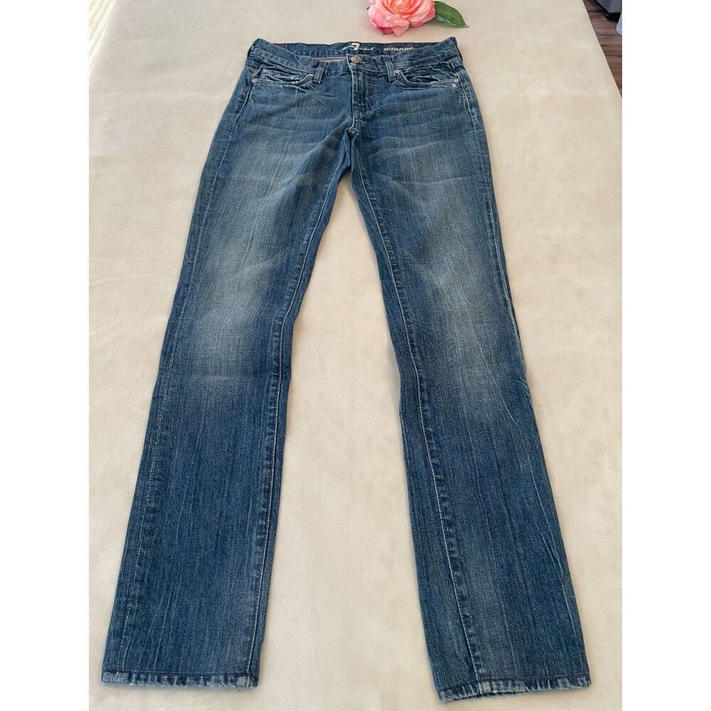 7 For All Mankind Womens Y2K Roxanne Jeans Size 26 Straight Leg Denim